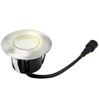 Easy Connect LED Einbauleuchte Chrom matt Ø7,5cm IP67 1,3W 150lm warmweiß 3000K