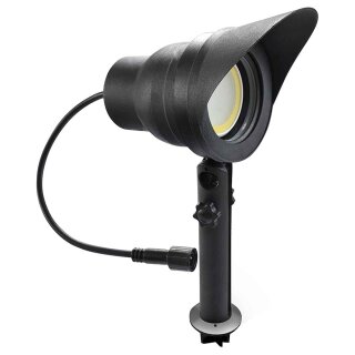 Easy Connect LED Strahler Gartenstrahler Schwarz IP67 4W GU10 320lm warmweiß 3000K + Erdspieß