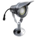 Easy Connect LED Strahler Gartenstrahler Alu gebürstet IP67 6,5W GU10 520lm warmweiß 3000K + Erdspieß