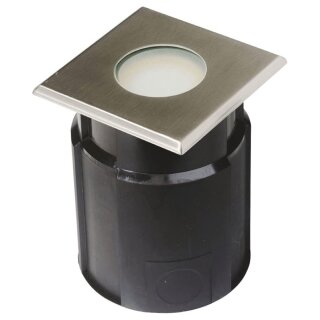 Easy Connect LED Einbauleuchte Edelstahl eckig 12x12cm IP65 4W GU10 320lm warmweiß 3000K