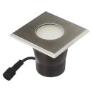 Easy Connect LED Einbauleuchte Edelstahl eckig 12x12cm...