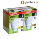 2 x Osram ESL Energiesparlampe Reflektor R50 7W = 35W...