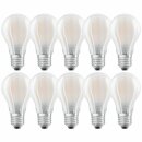 10 x Osram LED Filament Leuchtmittel Birnenform 6,5W =...