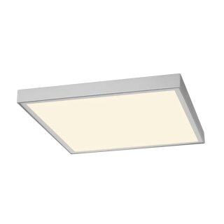 SLV LED Panel I-Vidual 600x600 DL silber + Aufbaurahmen 35W 3450lm UGR<22 830 warmweiß 3000K mit Netzteil