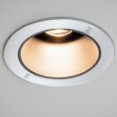 Paulmann LED Einbauleuchte Luca Downlight Chrom Schwarz 12,6W 540lm Warmweiß 2700K 39° DIMMBAR