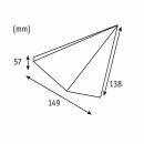 Paulmann LED Unterbauleuchte Kite Möbel Aufbauleuchte Alu Dreieckig 6,2W 440lm warmweiß 2700K