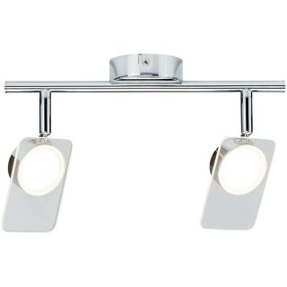 Paulmann LED Strahler Spots Deckenlampe Chrom Deckenstrahler 2 x 5W 638lm Warmweiß 3000K dreh- & schwenkbar