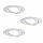 3 x TIP Coin LED Einbauleuchten Weiß Schwenkbar 3 x 4,9W Modul Warmweiß 2700K