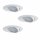 3 x TIP Coin LED Einbauleuchten Weiß Schwenkbar 3 x 4,9W Modul Warmweiß 2700K
