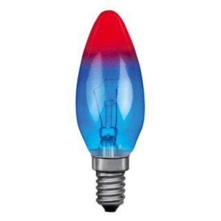 Paulmann Glühbirne Kerze Multicolor 25W E14 Blau Rot Glühlampe 25 Watt