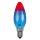 Paulmann Glühbirne Kerze Multicolor 25W E14 Blau Rot Glühlampe 25 Watt