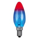 10 x Paulmann Glühbirne Kerze Multicolor 25W E14 Blau Rot Glühlampe 25 Watt