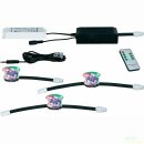 3 x Paulmann LED Einbaustrahler EBL Set RGB Wellness 3W Modul mit Fernbedienung