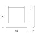 Steinel Außenleuchte L 220 Edelstahl Hausnummernleuchte IP44 9,3W 869lm Warmweiß 3000K