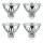 4 x Halogen Reflektor 50W GU5,3 12V MR16 warmweiß dimmbar flood 38°
