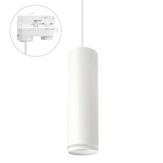 Spectrum 3-Phasen-Stromschiene Pendelleuchte Madara Mini Ring Weiß GU10 ohne Leuchtmittel