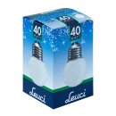 Leuci Tropfen Glühbirne 40W E27 Opal Matt...