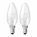 2 x Philips Glühbirne Kerze 40W E14 klar...