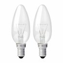 2 x Philips Glühbirne Kerze 40W E14 klar Glühlampe 40 Watt Glühbirnen warmweiß dimmbar