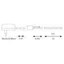 Paulmann LED Strip Set 3m 9,6W 165lm RGB Multicolor kürzbar & selbstklebend mit Fernbedienung