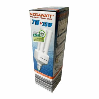 Negawatt ESL Energiesparlampe Röhre 7W = 35W E14 300lm warmweiß 2700K