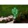 Paulmann Pauleen LED Solar-Gartenleuchte Erdspieß Sunshine Kaktus Grün IP44 Akku mit Schalter