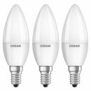 3 x Osram LED Leuchtmittel Kerzen 5,5W = 40W E14 matt...