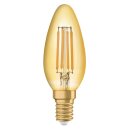 Osram LED Filament Kerze Vintage 1906 4W = 35W E14 Gold gelüstert 410lm extra warmweiß 300°