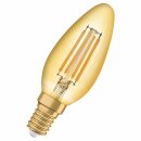 Osram LED Filament Kerze Vintage 1906 4W = 35W E14 Gold gelüstert 410lm extra warmweiß 300°