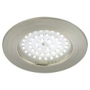 Briloner LED Einbauleuchte rund Nickel matt IP44 10,5W...