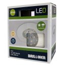 Briloner LED Einbauleuchte rund Weiß starr IP44 5W...