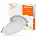 Ledvance LED Einbauleuchte Downlight Slim DN Ø16,9cm Weiß 12W 1020lm warmweiß 3000K 120°