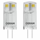 2 x Osram LED Leuchtmittel Stiftsockel 0,9W = 10W G4 12V...