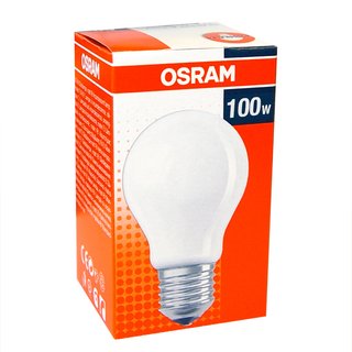 1 x Osram Glühbirne 100W E27 MATT 100 Watt Glühlampe Glühbirnen Glühlampen