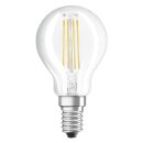 2 x Osram LED Filament Leuchtmittel Tropfen 4W = 40W E14 klar 470lm 827 warmweiß 2700K