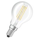 2 x Osram LED Filament Leuchtmittel Tropfen 4W = 40W E14 klar 470lm 827 warmweiß 2700K