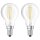 2 x Osram LED Filament Leuchtmittel Tropfen 4W = 40W E14 klar 470lm 827 warmweiß 2700K