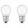 2 x Osram LED Filament Leuchtmittel Tropfen 4W = 40W E27 matt 470lm 827 warmweiß 2700K