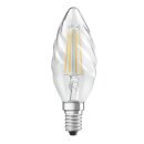 Osram LED Filament Retrofit Classic Kerze gedreht 4W = 40W E14 klar 470lm warmweiß 2700K