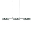 Brilliant LED Pendelleuchte Arlena Silber/Metall 20,9W...