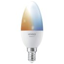 Ledvance LED Smart+ Kerze 4,9W = 40W E14 matt 470lm Tunable White CCT 2700K-6500K Dimmbar App Google Alexa Bluetooth