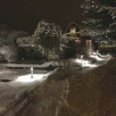 Malmbergs LED Außenlampe Sockelleuchte Wegeleuchte Fenix Grau IP54 9W 425lm warmweiß 3000K