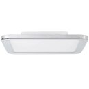 Brilliant LED Deckenleuchte Aufbaupanel 30x30cm Neptun chrom IP65 23W 2100lm warmweiß 3000K EasyDim