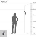 Kanlux Premium LED Außenleuchte Sevia schwarz 9,5W 600lm neutralweiß 4000K mit Bewegungsmelder