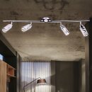 Brilliant Deckenleuchte Spot Wega Silber 4-flammig max. 4...