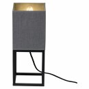 Brilliant Tischleuchte Avenue Grau Textil eckig max. 30W...
