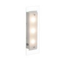 Brilliant LED Wandleuchte Clear Chrom IP20 9W 600lm warmweiß 3000K mit Kippschalter