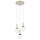 Brilliant Pendelleuchte Gitse Silber 3-flammig IP44 max. 3 x 28W G9 ohne Leuchtmittel kürzbar
