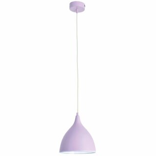 Näve Pendelleuchte Modern Pinhead Lila rund Ø22cm max. 1 x 40W E27 ohne Leuchtmittel kürzbar