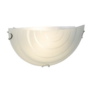 Brilliant LED Wandleuchte Wandhalbschale Melina Weiß 9W E27 806lm warmweiß 3000K